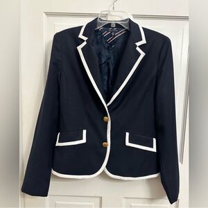 Tommy Hilfiger Wool Blend Navy Blazer